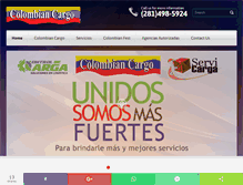 Tablet Screenshot of colombiancargo.net